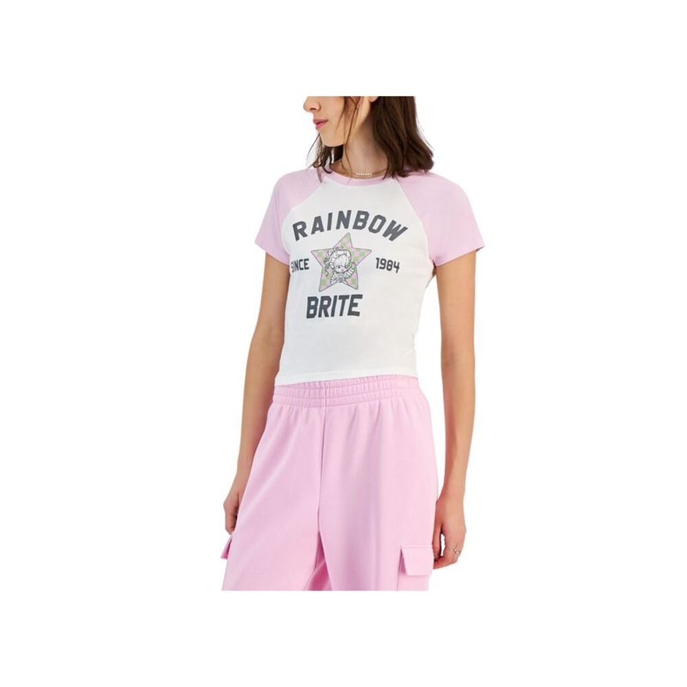 Juniors' Rainbow Brite Cotton Baseball T-Shirt